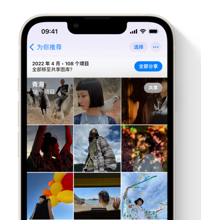 建平苹果维修网点分享在 iPhone 上使用共享图库 