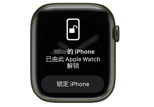 建平苹果手机维修分享用 AppleWatch 解锁配备面容 ID 的 iPhone方法 